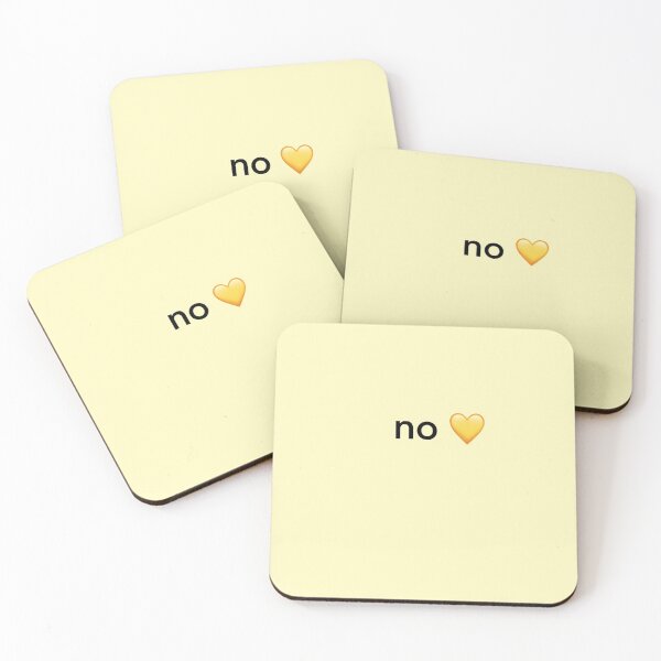 Item preview, No ❤️ - Yellow designed and sold by Farrart.k.