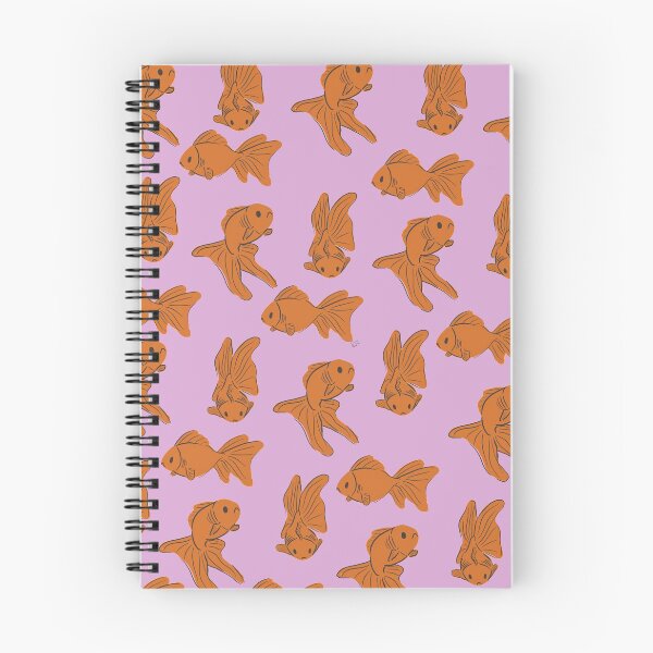 Item preview, Meh Goldfish pink background designed and sold by Salem Scribbles.