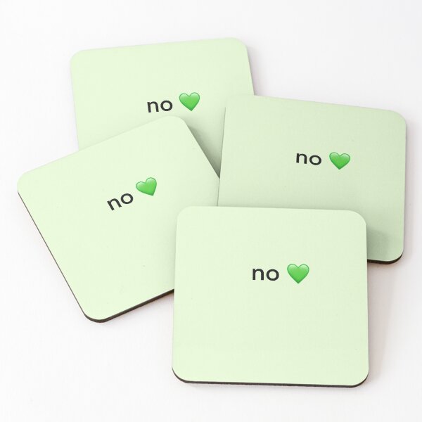 Item preview, No ❤️ - Green designed and sold by Farrart.k.