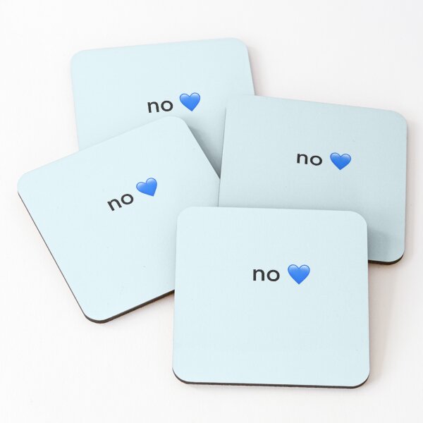 Item preview, No ❤️ - Blue designed and sold by Farrart.k.