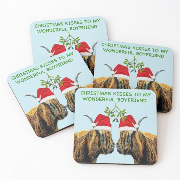 Item preview, Christmas Kisses to my wonderful boyfriend  designed and sold by IslesArt.