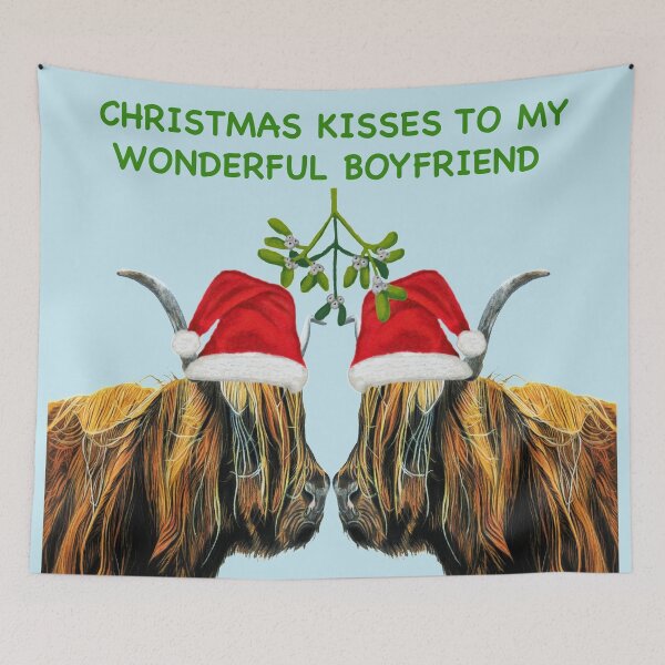 Item preview, Christmas Kisses to my wonderful boyfriend  designed and sold by IslesArt.