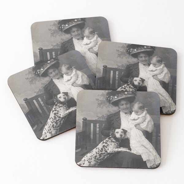 Item preview, Vintage Dalmatian photo Dogs retro pet  mom and baby designed and sold by Coolstuff4you71.