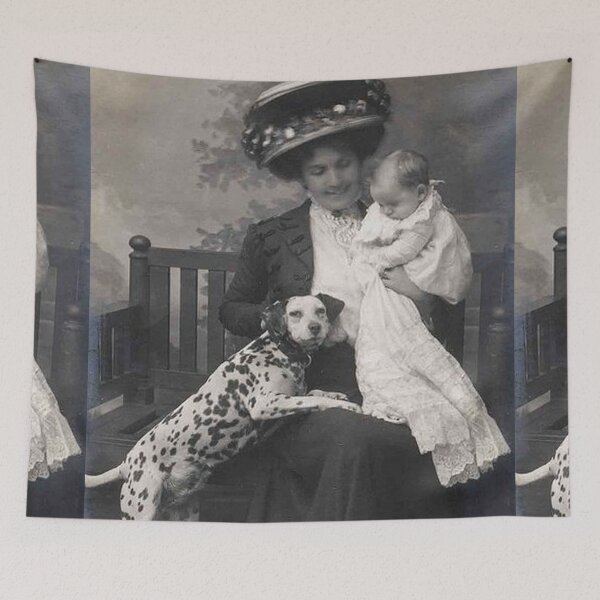 Item preview, Vintage Dalmatian photo Dogs retro pet  mom and baby designed and sold by Coolstuff4you71.
