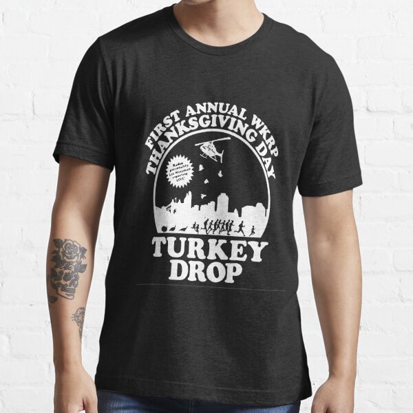 "WKRP THANKSGIVING TURKEY GIVEAWAY" Tshirt for Sale by ayoubb7