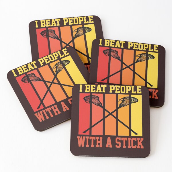 Item preview, Vintage I Beat People With A Stick Shirt Funny Lacrosse Gift designed and sold by Sarah38.