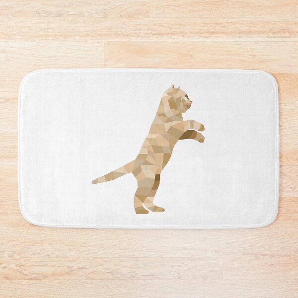 Item preview, Geometric Cat Standing designed and sold by papererwin.