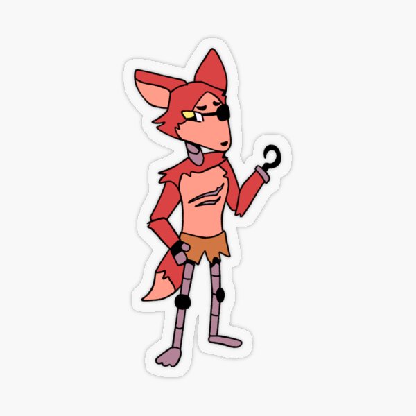 Foxy The Pirate Fox (FNaF Movie) Sticker for Sale by chickoless