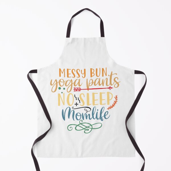 Item preview, messy bun yoga pants no sleep momlife designed and sold by shinoshop.