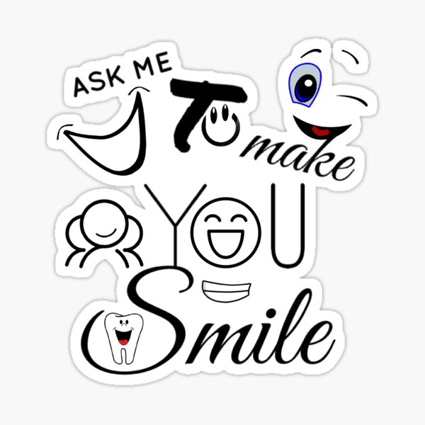 Item preview, ask me to make you smile  designed and sold by YnsStorebb.