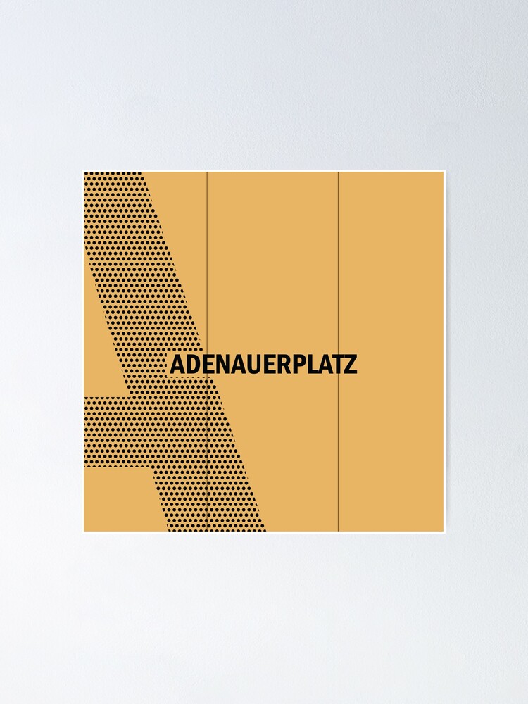 Alternate view of Adenauerplatz Station Tiles (Berlin) Poster