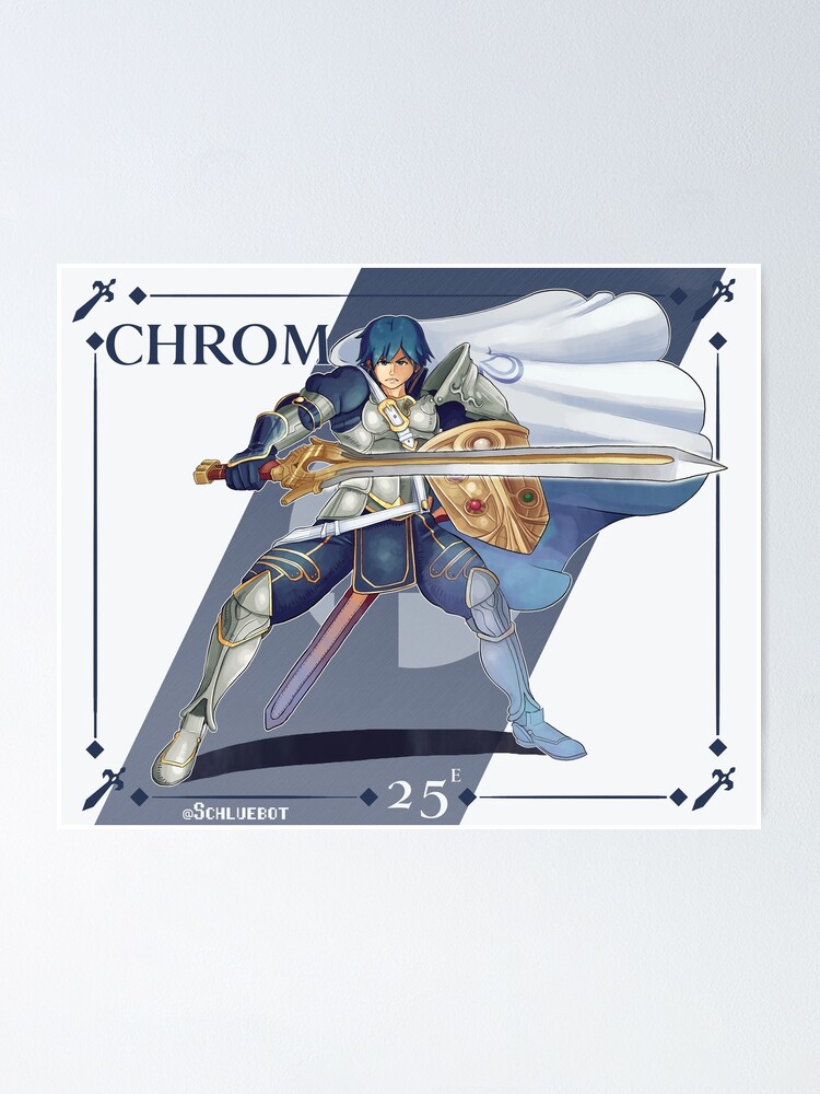 Smash Ultimate #25e: Chrom (Great Lord) Poster for Sale by Granetdud