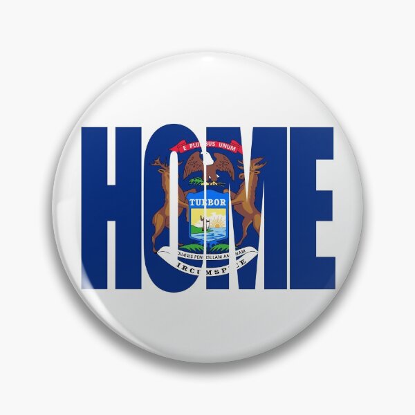 Item preview, Michigan Home - State Flag designed and sold by DonDota.