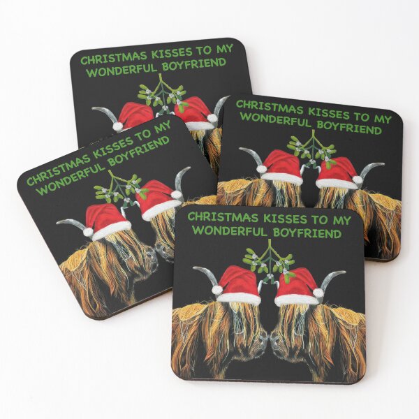 Item preview, Christmas Kisses to my wonderful boyfriend  designed and sold by IslesArt.