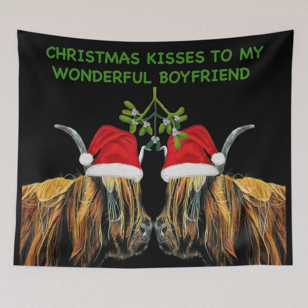 Item preview, Christmas Kisses to my wonderful boyfriend  designed and sold by IslesArt.
