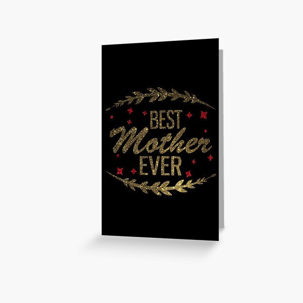 Mama Is My Hero, Mama Gifts, Mom Is My Hero, Gift For Mother, Mama Glitter  Gold Greeting Card for Sale by UniqueStylistic