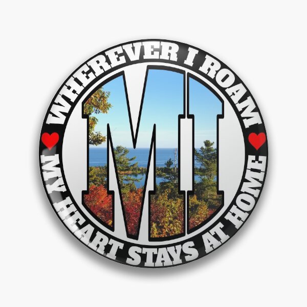 Item preview, Heart Stays Home - Michigan designed and sold by DonDota.