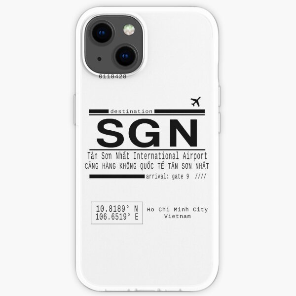 SGN Ho Chi Minh City International Airport Call Letters iPhone Soft Case