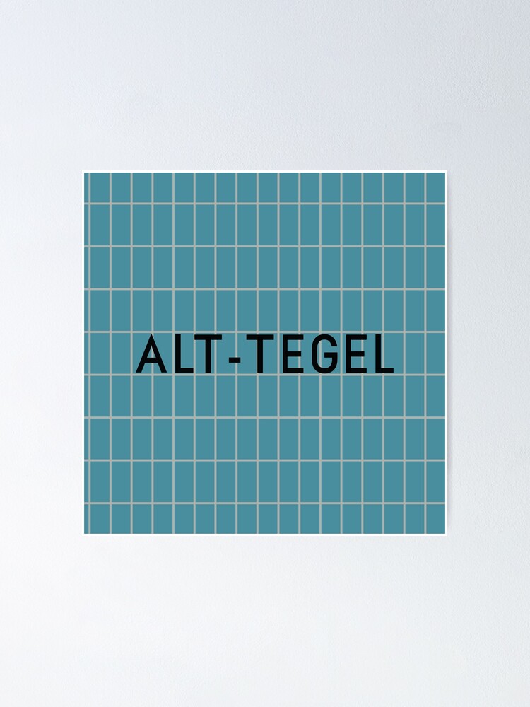 Alternate view of Alt-Tegel Station Tiles (Berlin) Poster