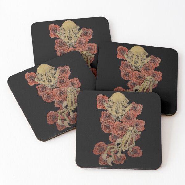 Item preview, Cat and Roses designed and sold by onyxoracle.