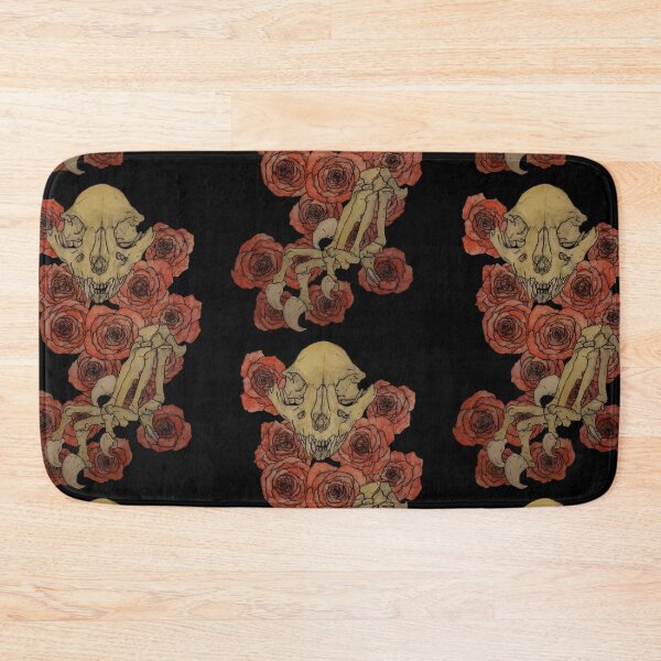 Item preview, Cat and Roses designed and sold by onyxoracle.