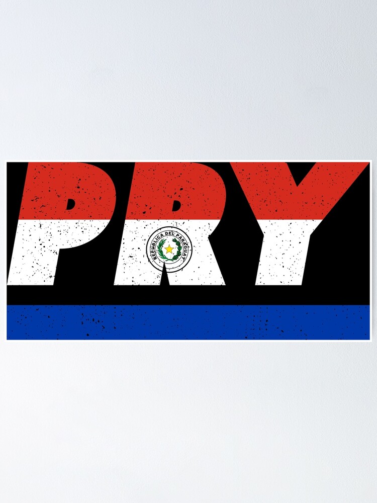 pry-paraguay-south-america-iso-code-3166-poster-by-ark66-redbubble