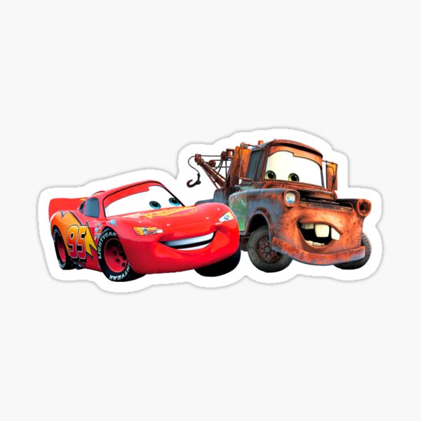 Rayo McQueen y Mater Pegatina