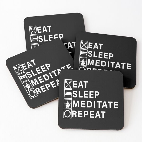 Item preview, Eat Sleep Meditate Repeat designed and sold by Adel Qasem.