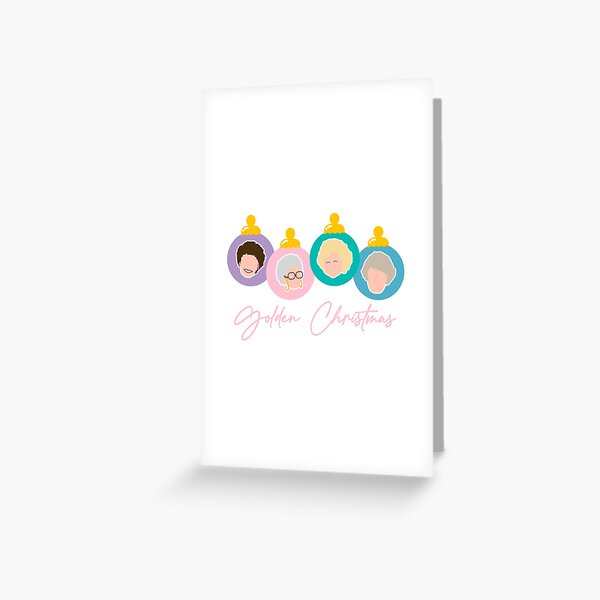 Golden Christmas Greeting Card