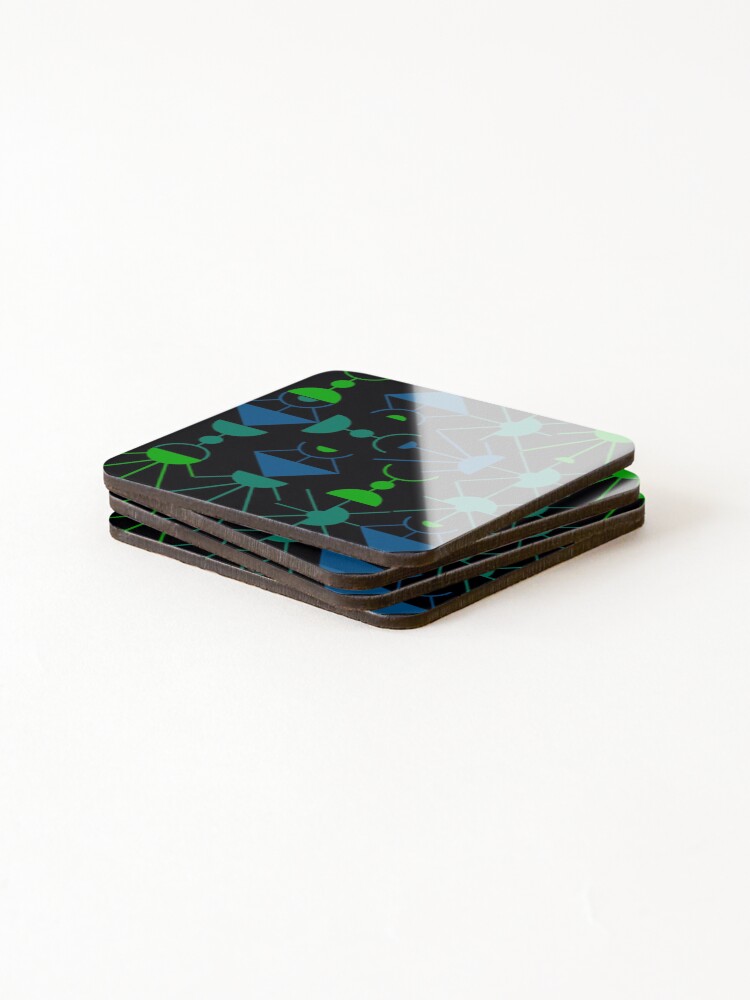 Thumbnail 4 of 5, Coasters (Set of 4), Geometric Pattern  designed and sold by MarcSabuncu.