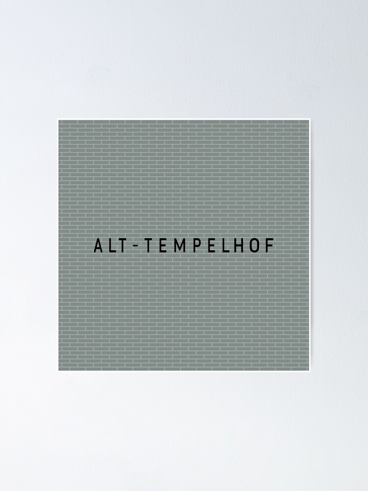 Alternate view of Alt-Tempelhof Station Tiles (Berlin) Poster