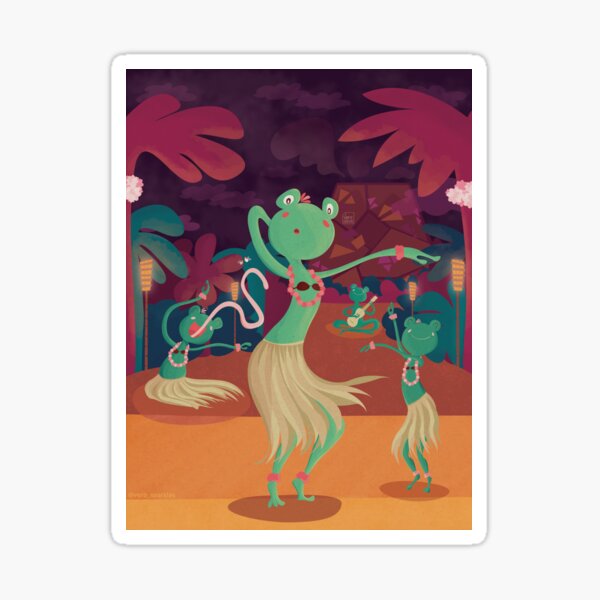 Luau! Sticker