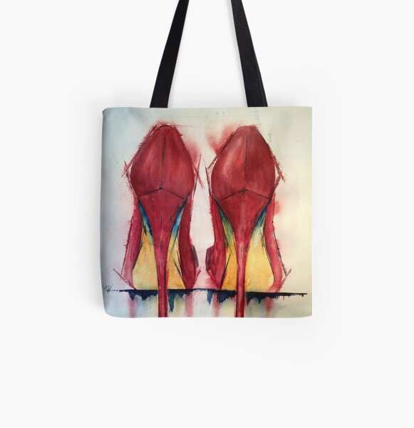 Red Shoes - Girls' Best Friends All Over Print Tote Bag