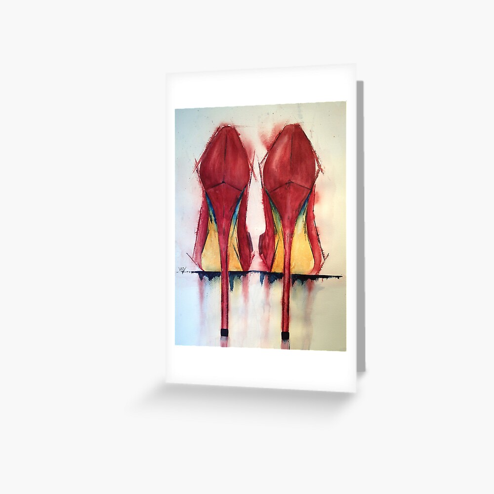 Red Shoes - Girls' Best Friends Greeting Card