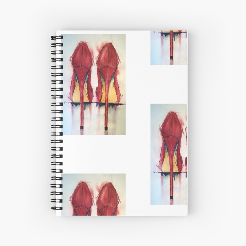 Red Shoes - Girls' Best Friends Spiral Notebook
