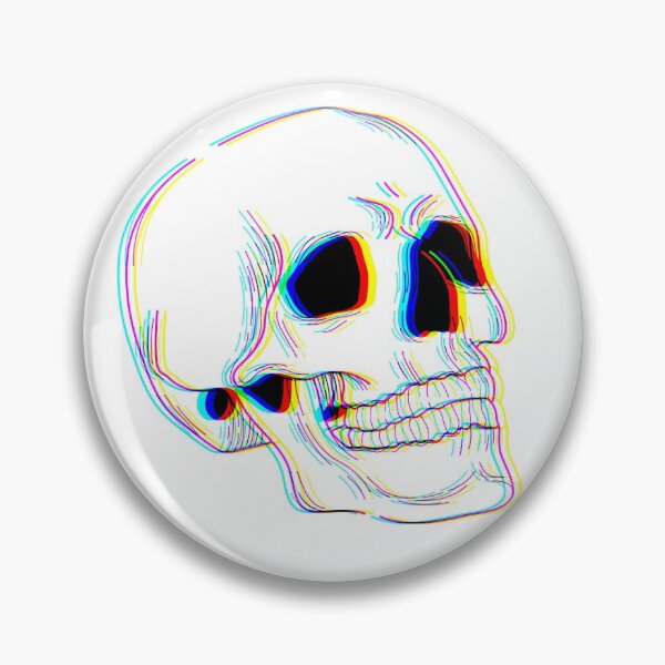 Item preview, Glitch skull designed and sold by MyLucidDreams.