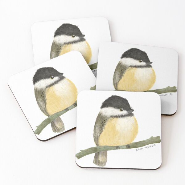 Item preview, Black capped chickadee bird designed and sold by julianamotzko.