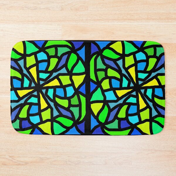 Item preview, Shades of blue and green Mosaic designed and sold by EurekaRoad.