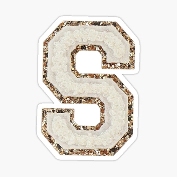 Item preview, Preppy White Varsity Letter S designed and sold by ktp100.