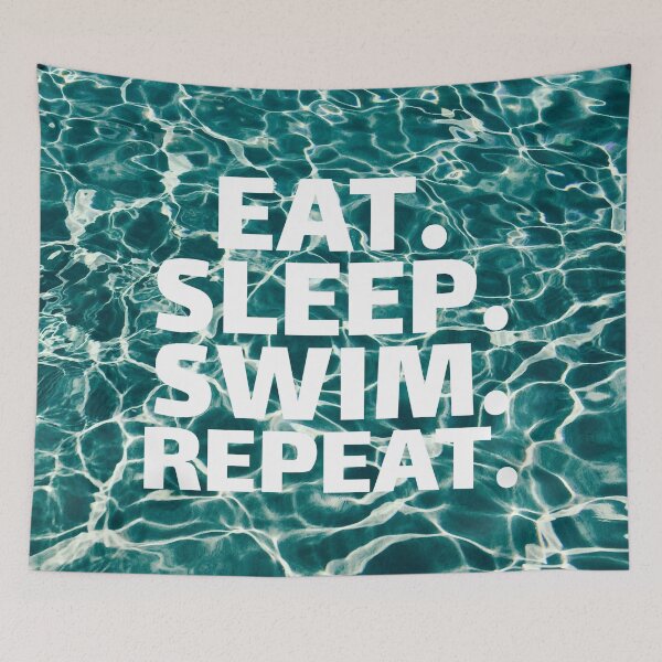 Item preview, Eat Sleep Swim Repeat designed and sold by joabaj.