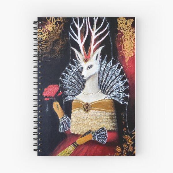 Item preview,  Albina de la Biche, Countess of the Deer Court designed and sold by The Mysterious Domain Alyne Whiteswan Fine Art Prints and Merch.