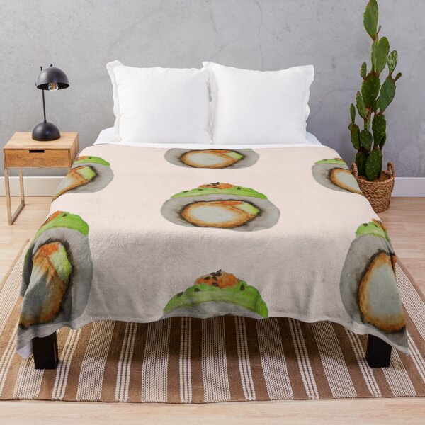 Aperçu de l'œuvre Dragon Roll / Avocado Tempura Sushi aquarelle créée et vendue par tifft.