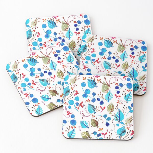 Item preview, Pattern, motif, flowery, turquoise designed and sold by voicivoila.