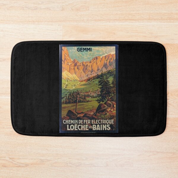 Item preview, retro chemin de fer electrique loeche les bains designed and sold by CorasPosters.