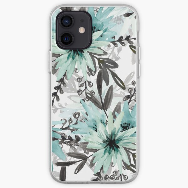 Blue asters iPhone Soft Case