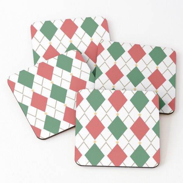 Item preview, Simple Christmas Pattern Rhombus and Stars designed and sold by Nadi—chan16.
