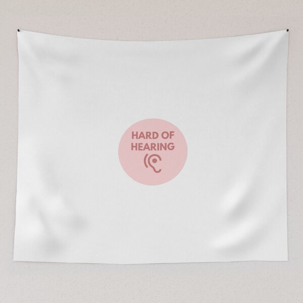 Item preview, I Am Hard of Hearing, Hearing Impaired Pink designed and sold by JessyDesigns.