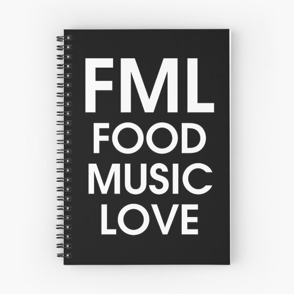 Item preview, FML Food Music Love F.M.L. - Jame's Designs designed and sold by JamesShirts-com.
