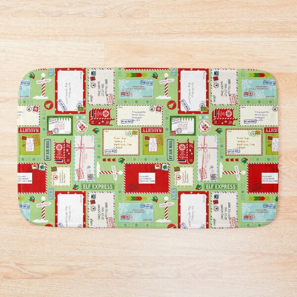 Item preview, Kids Letters to Santa ~ Christmas Pattern ~ Mint designed and sold by WickedRefined - Nicole Demereckis.