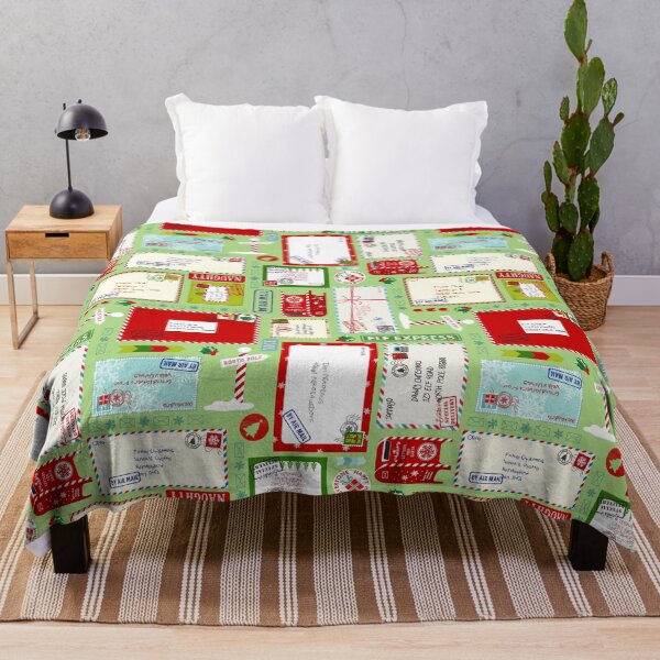 Item preview, Kids Letters to Santa ~ Christmas Pattern ~ Mint designed and sold by WickedRefined - Nicole Demereckis.